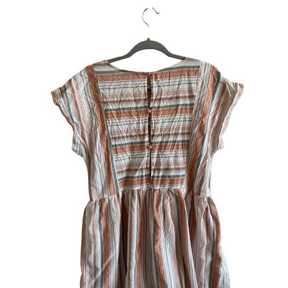 She + Sky Women’s Medium Light Multicolor Short Sleeve Mini Dress - Picture 7 of 10